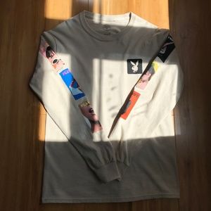 playboy / cream long sleeve / new condition!